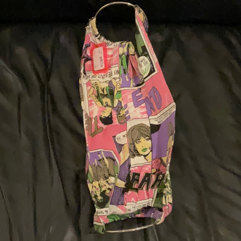 Nwt Belly Blush Comic Hand Purse W/ Zipper Inside.